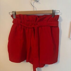 Nice red shorts linen